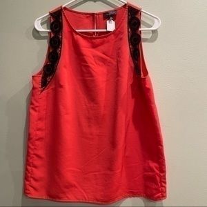 The Limited blouse size medium sleeveless medium women’s red dress shirt m